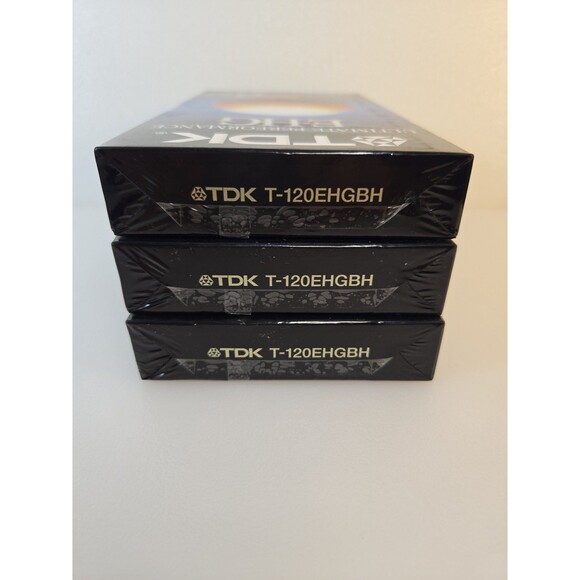 TDK Ultimate Performance  E-HG 6 Hour  VHS Tapes T-120 Lot of 3 - Picture 4 of 5